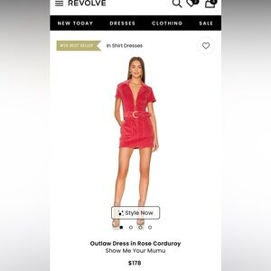 NWOT Show Me Your Mumu Outlaw Dress Rose M